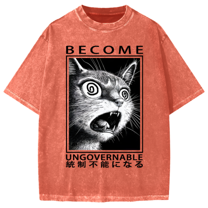 Become Ungovernable Japanese Vintage Washed T-shirt