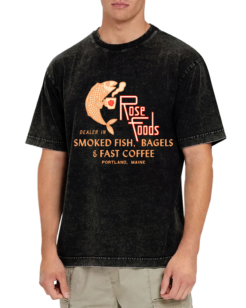 Rose Foods Vintage Washed T-shirt-Zazasy
