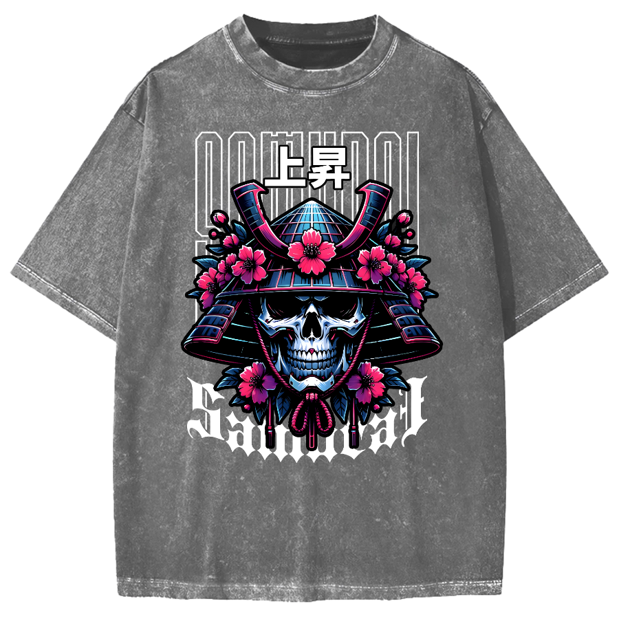Cyberpunk Samurai Vintage Washed T-shirt