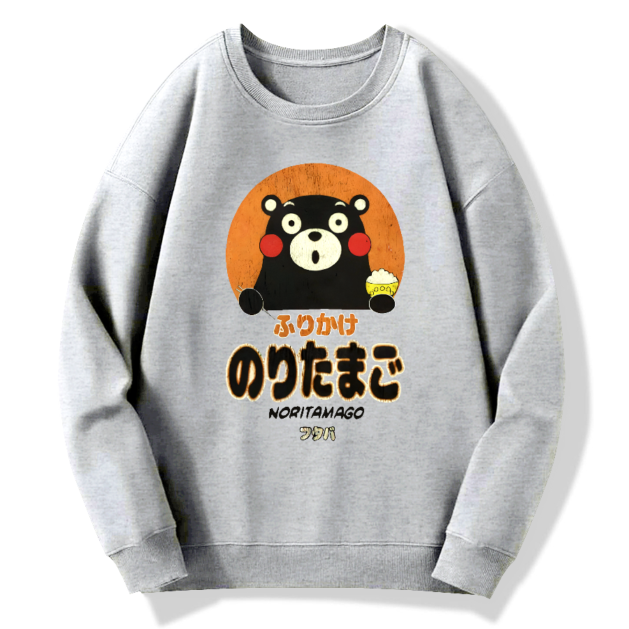 Kumamoto Bear Sprinkles Eggs Cotton Pullover Sweatshirt