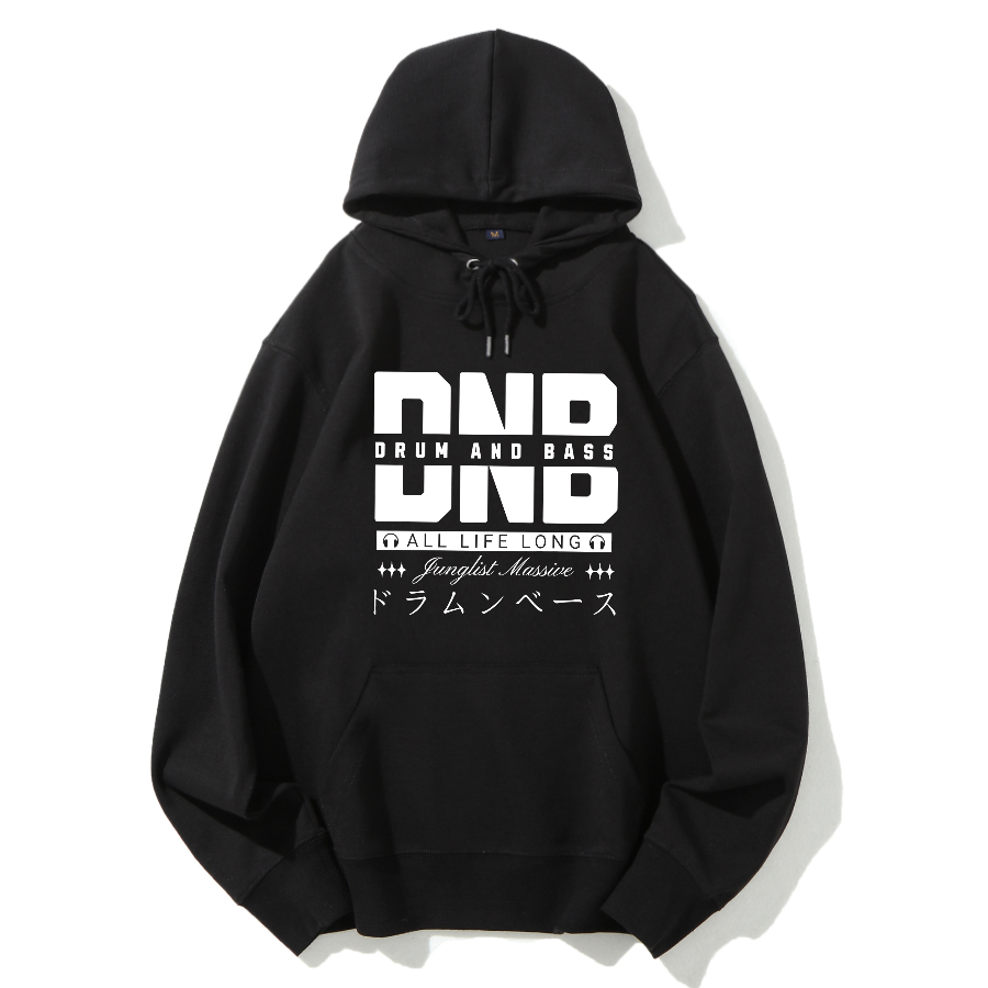 Drum And Bass Cotton Hoodie