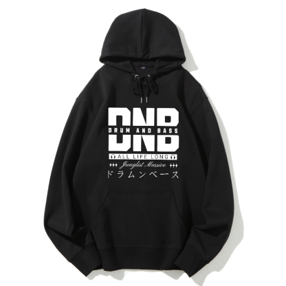 Drum And Bass Cotton Hoodie