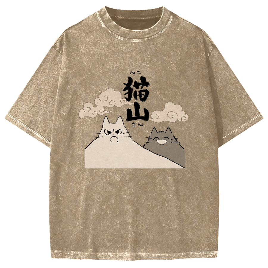 Cat Mountain Vintage Washed T-shirt