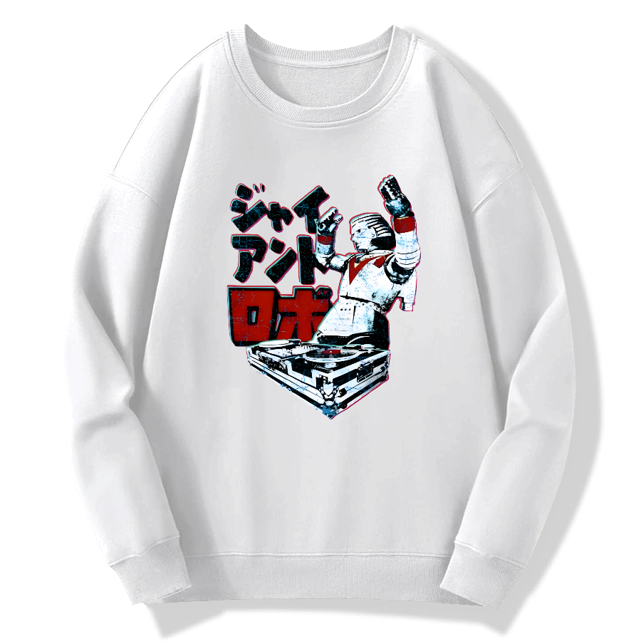 DJ Giant Robo Cotton Pullover Sweatshirt