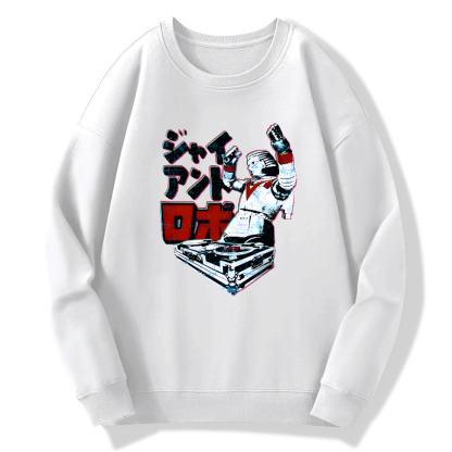 DJ Giant Robo Cotton Pullover Sweatshirt