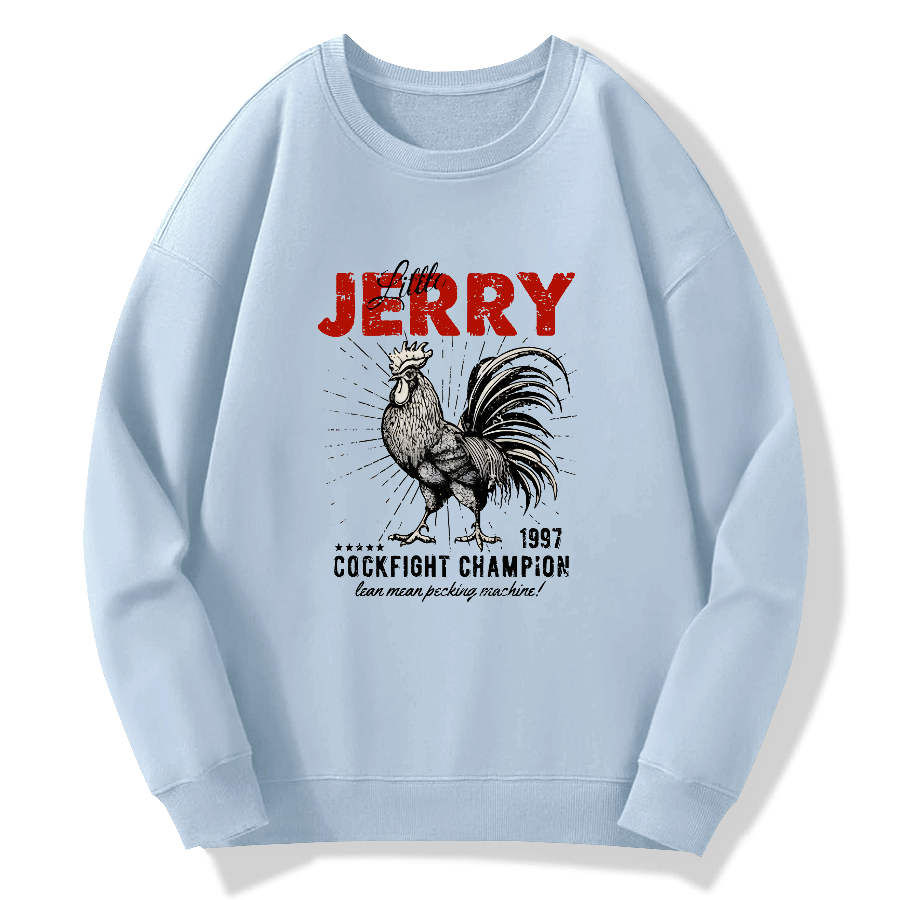Jerry Retro Cotton Pullover Sweatshirt