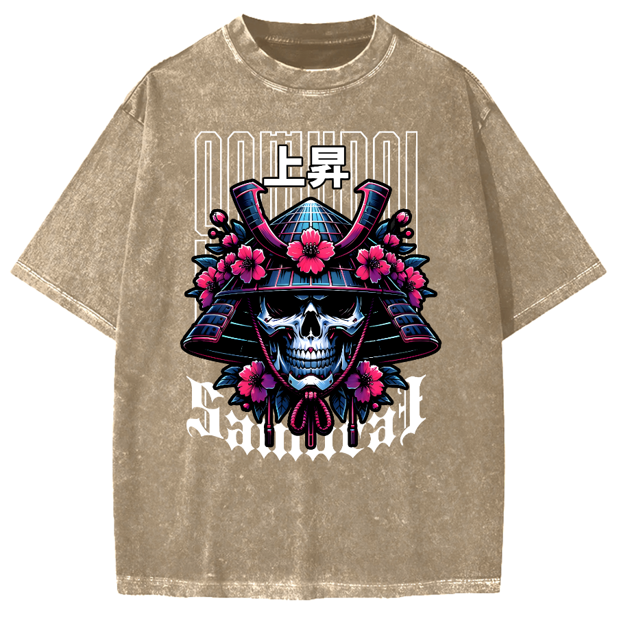 Cyberpunk Samurai Vintage Washed T-shirt