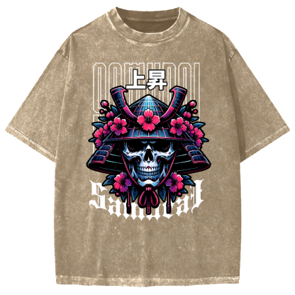 Cyberpunk Samurai Vintage Washed T-shirt