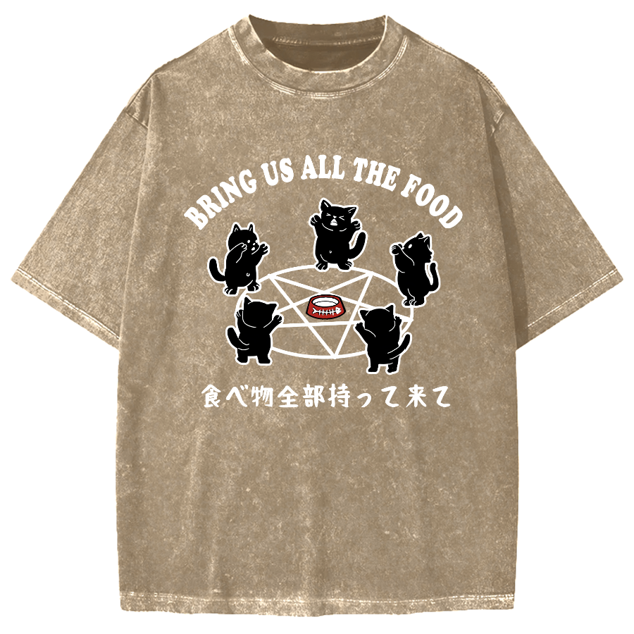 Bring All The Food Vintage Washed T-shirt