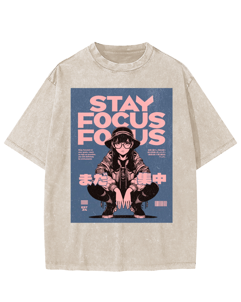Stay Focus Vintage Washed T-shirt