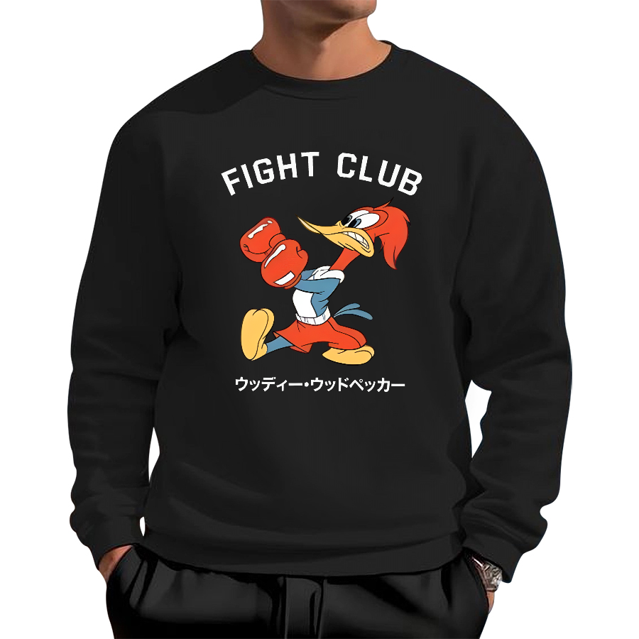 Fight Club Retro Japanese Style Cotton Pullover Sweatshirt