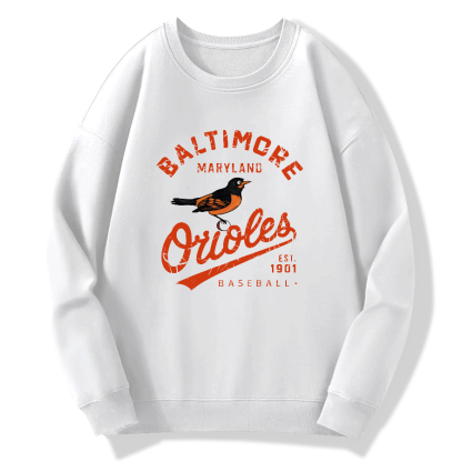 Baltimore Orioles Retro Cotton Pullover Sweatshirt
