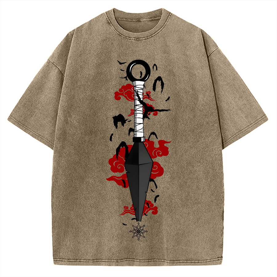 Kunai & Red Cloud Vintage Washed T-shirt
