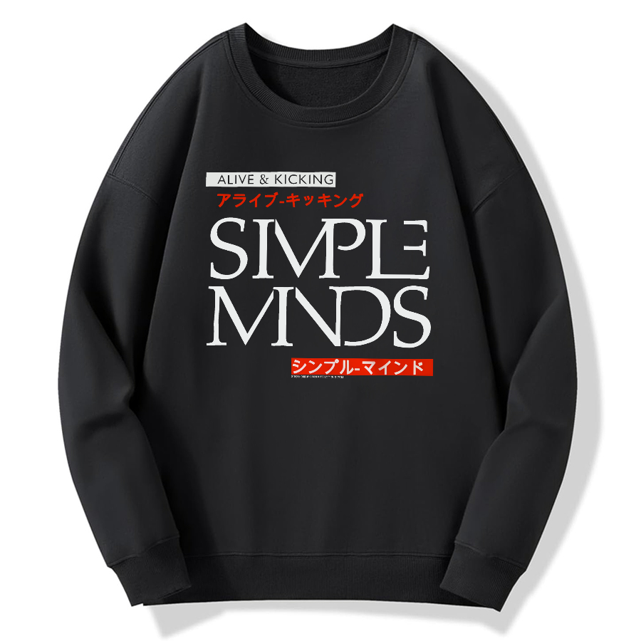 Simple Minds - Alive and Kicking Cotton Pullover Sweatshirt