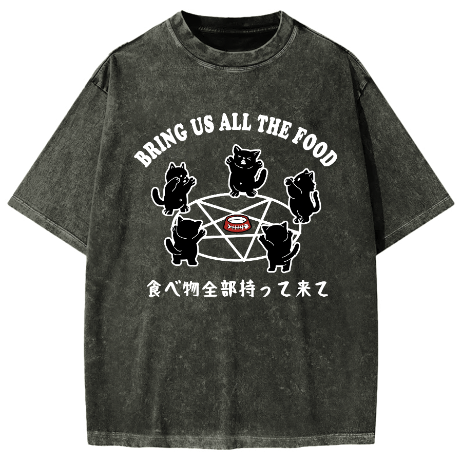 Bring All The Food Vintage Washed T-shirt