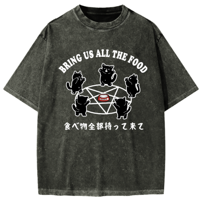 Bring All The Food Vintage Washed T-shirt