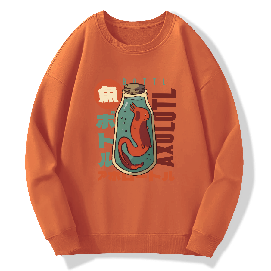 Mexican blunt mouthed salamander Cotton Pullover Sweatshirt