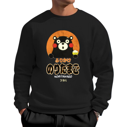Kumamoto Bear Sprinkles Eggs Cotton Pullover Sweatshirt