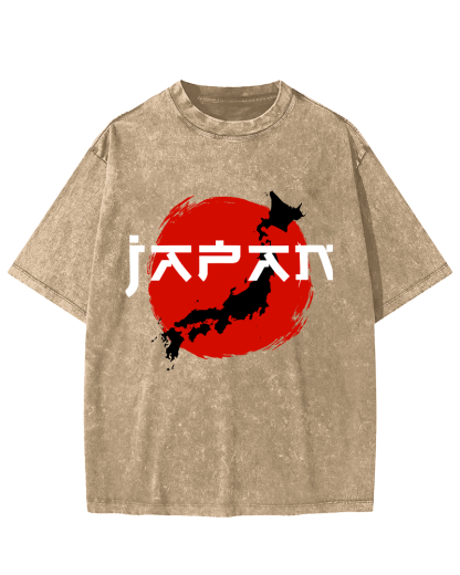 Edo Period  Vintage Washed T-shirt-Zazasy