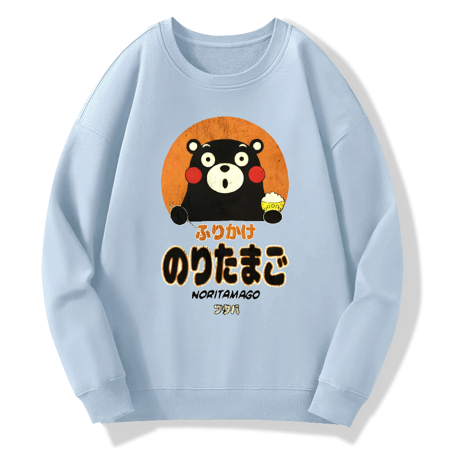 Kumamoto Bear Sprinkles Eggs Cotton Pullover Sweatshirt