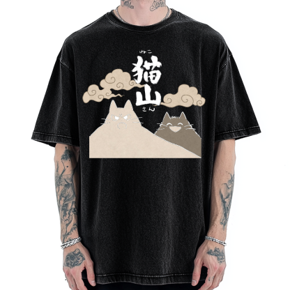 Cat Mountain Vintage Washed T-shirt