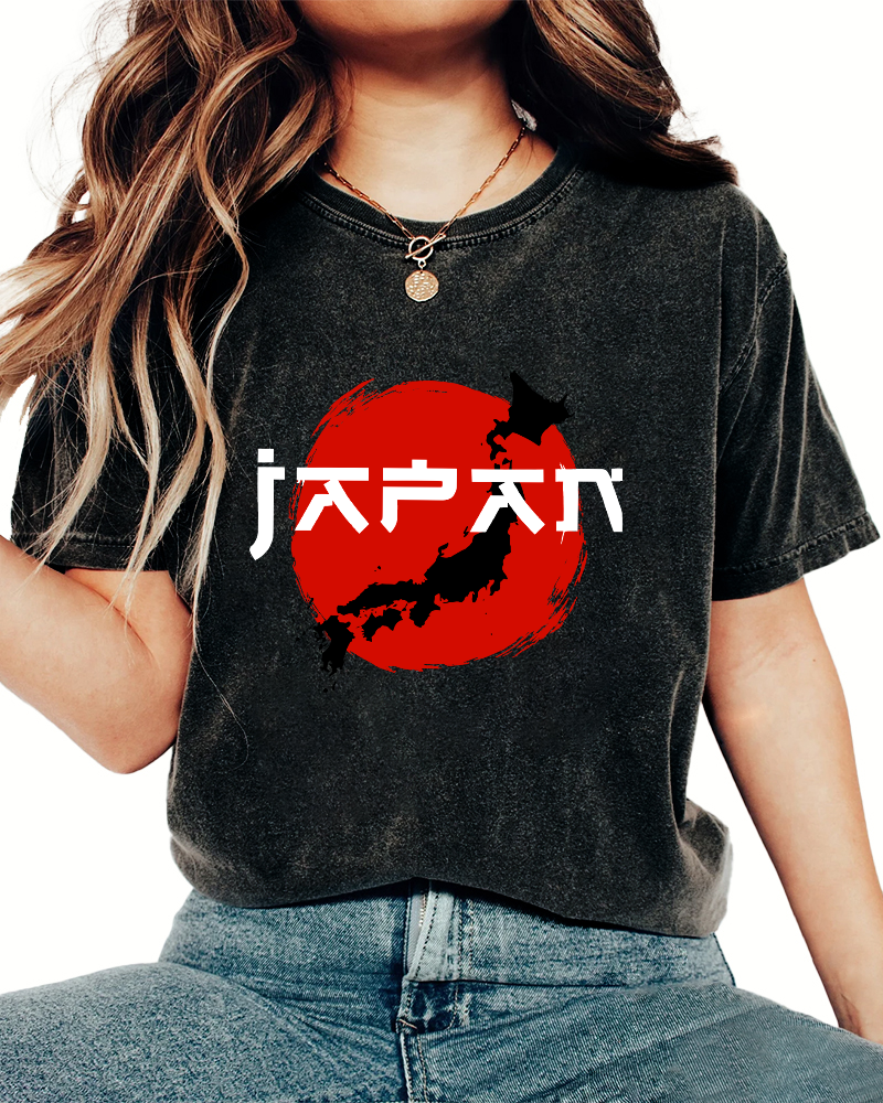 Edo Period  Vintage Washed T-shirt-Zazasy