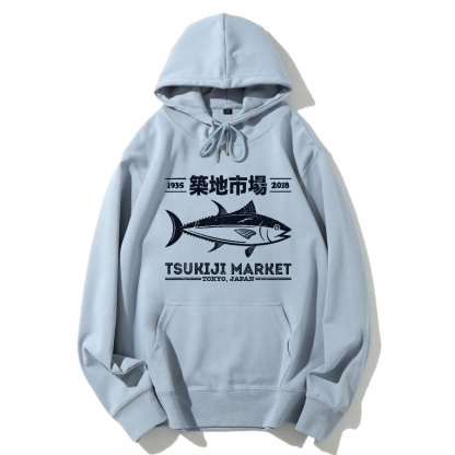 Tokyo Tsukiji Market Cotton Hoodie