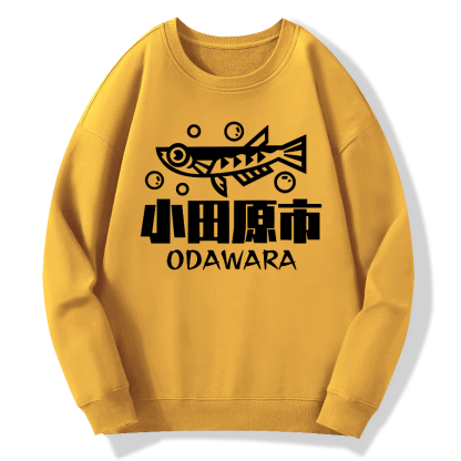 Odawara City Cotton Pullover Sweatshirt