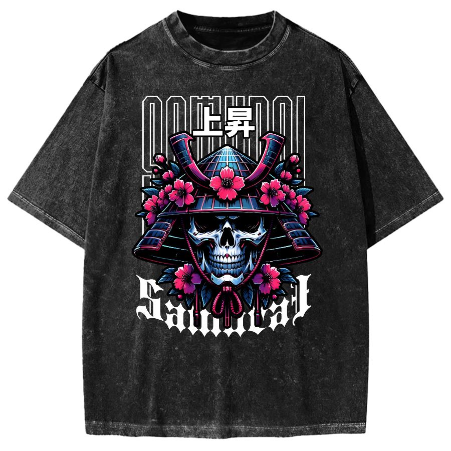 Cyberpunk Samurai Vintage Washed T-shirt