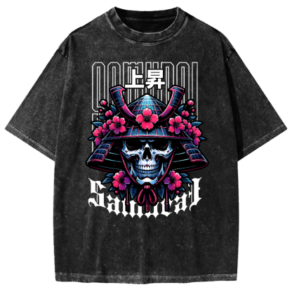 Cyberpunk Samurai Vintage Washed T-shirt
