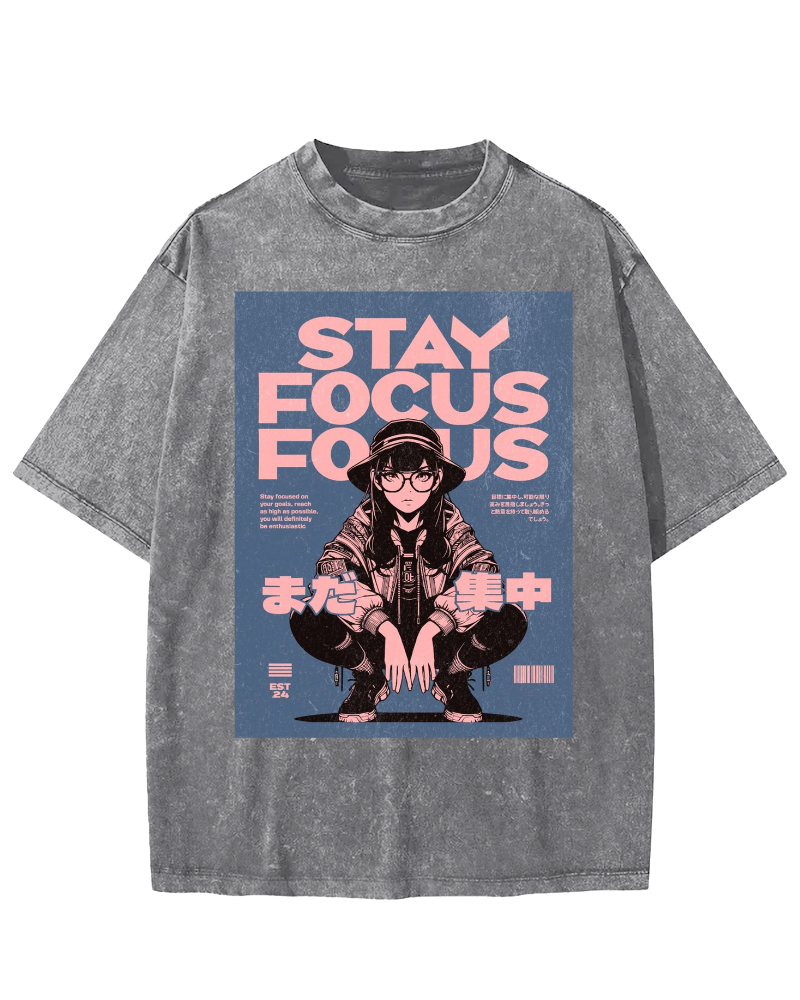 Stay Focus Vintage Washed T-shirt