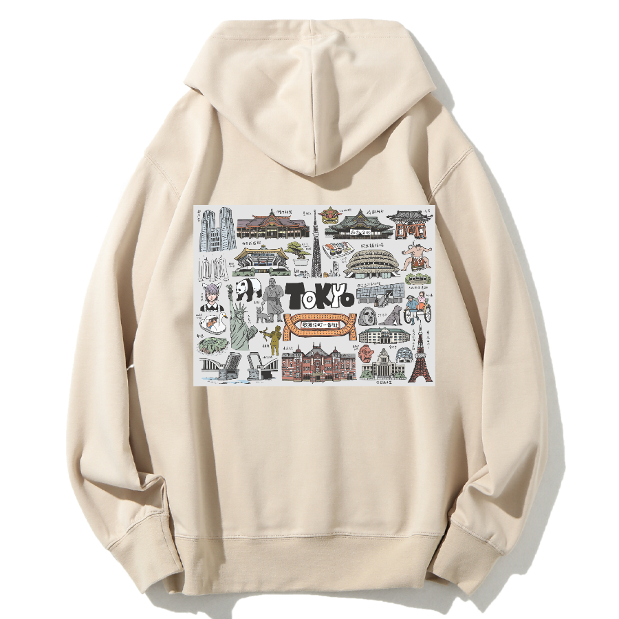 Tokyo Scenic Cotton Hoodie