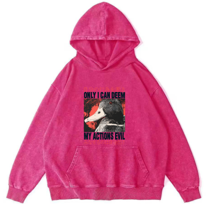 Retro Duck Pattern Japanese Style Vintage Distressed Hoodie-Zazasy