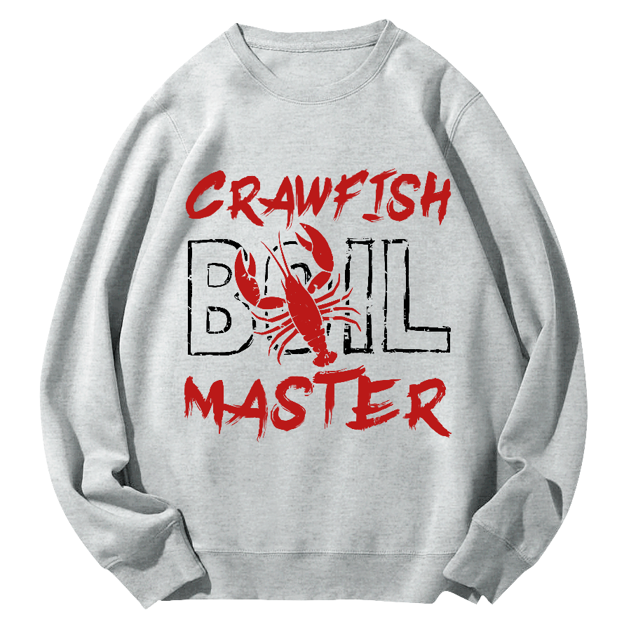 Crawfish Master Japanese Round Neck Sweatshirt-Zazasy