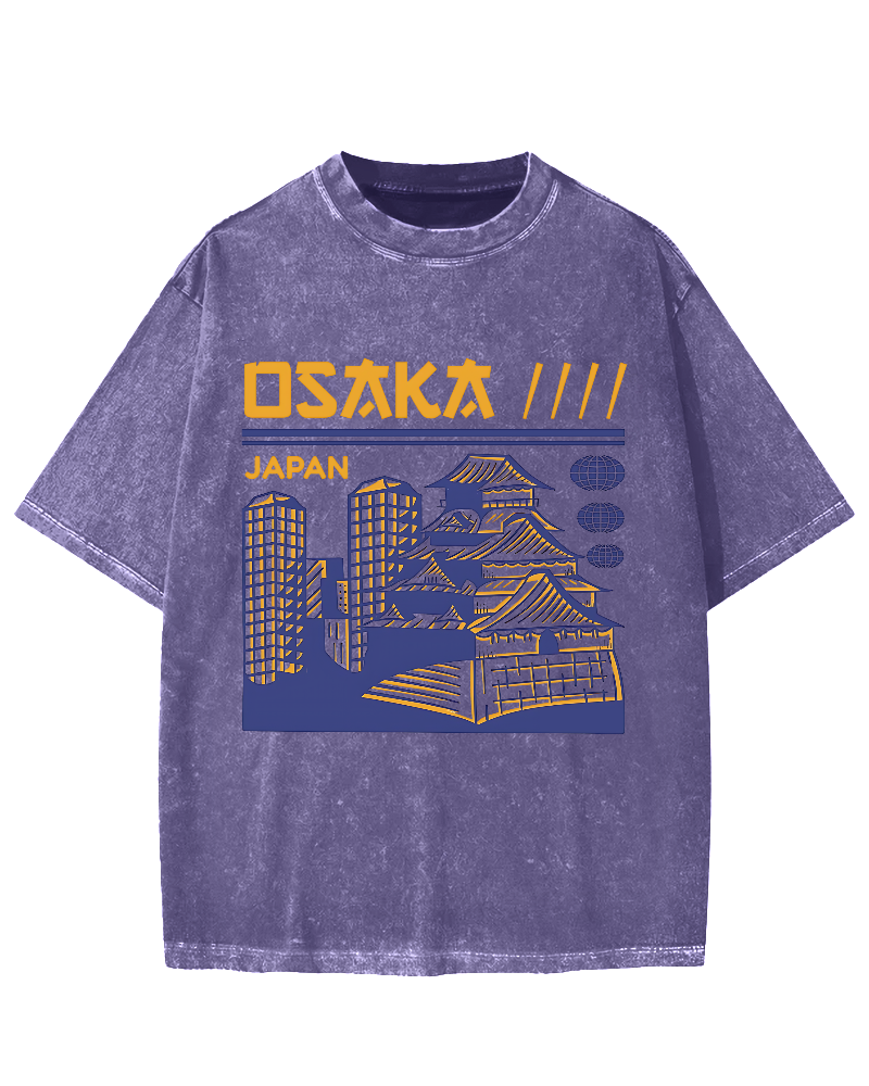 Osaka Japan Vintage Washed T-shirt