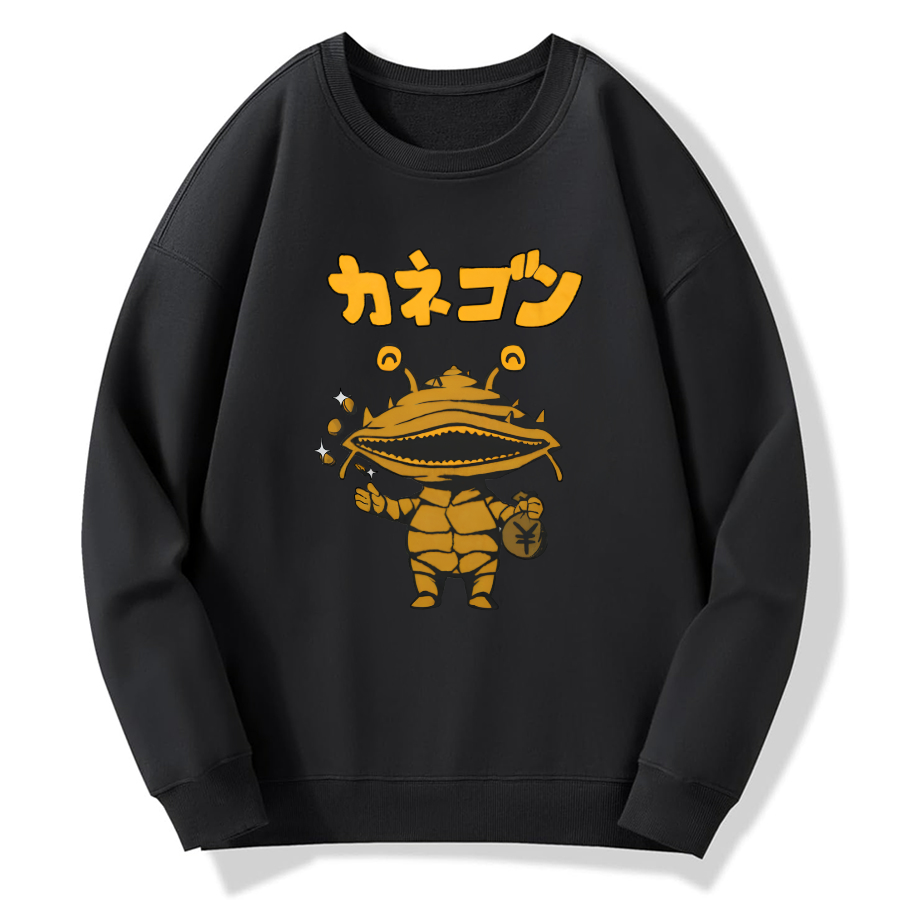 Coin Monster Kanegon Cotton Pullover Sweatshirt