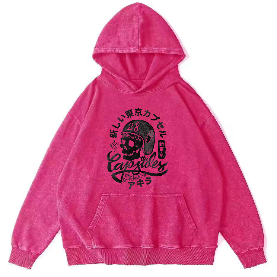 New Tokyo Motorcycle Race Vintage Distressed Hoodie-Zazasy