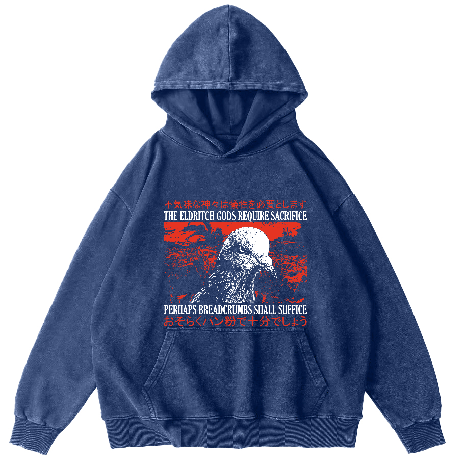 Vintage Dove Japanese Washed Hoodie-Zazasy