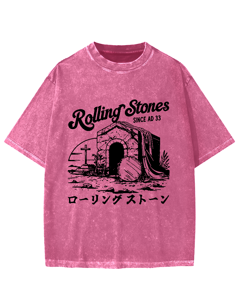 Rolling Stones Funny Easter Vintage Washed T-shirt