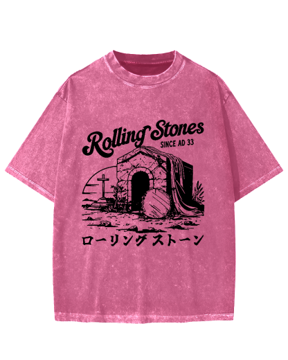 Rolling Stones Funny Easter Vintage Washed T-shirt