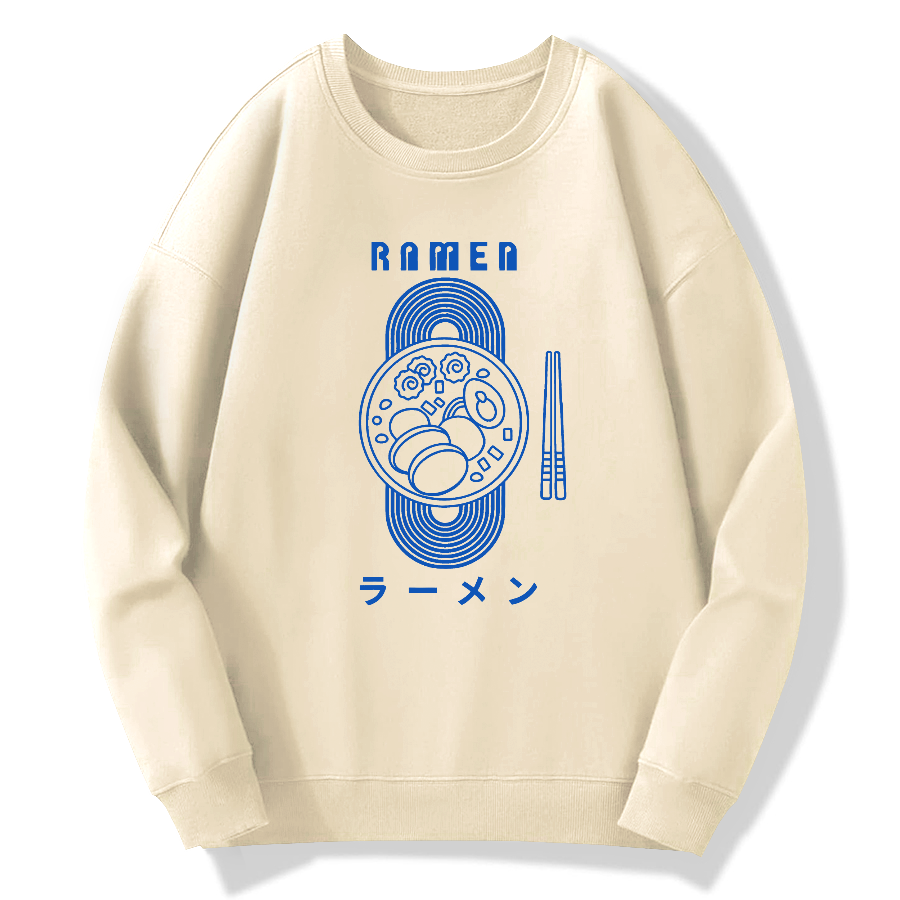 Lamian Noodles Cotton Pullover Sweatshirt