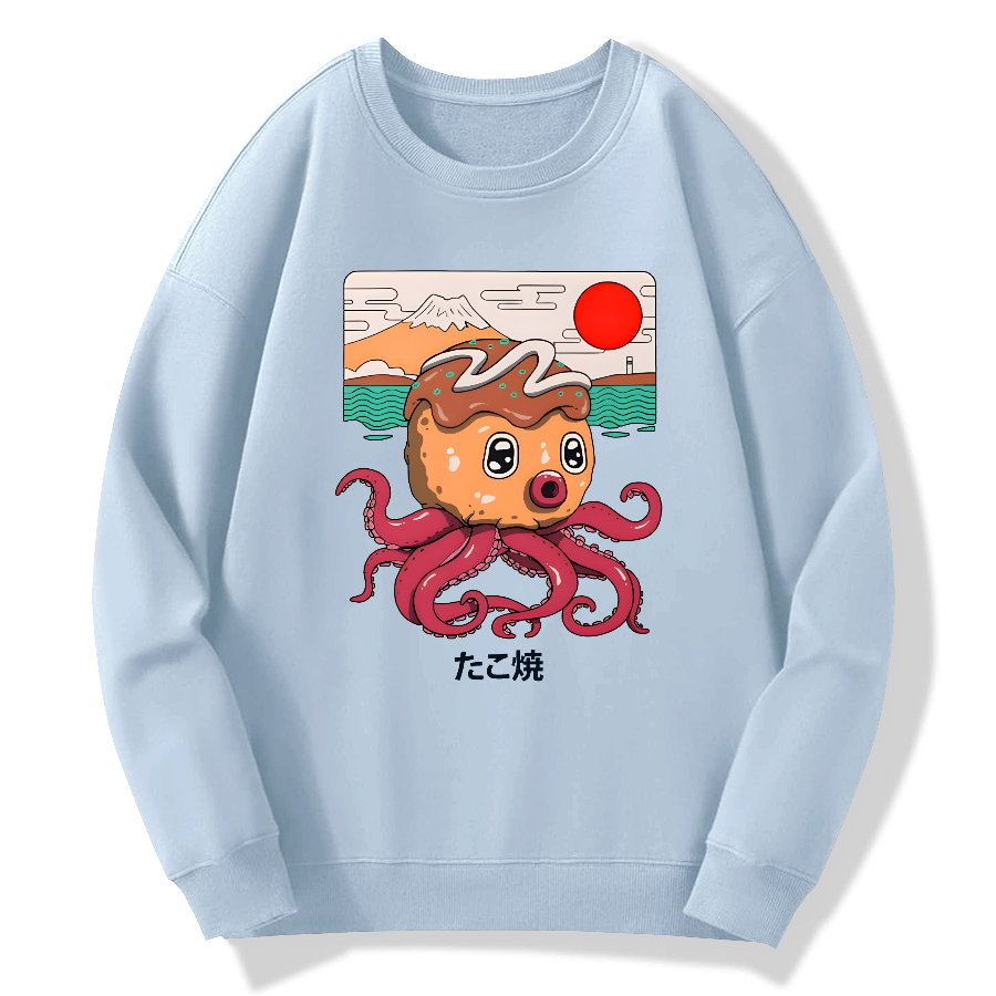 Octakoyaki Cotton Pullover Sweatshirt