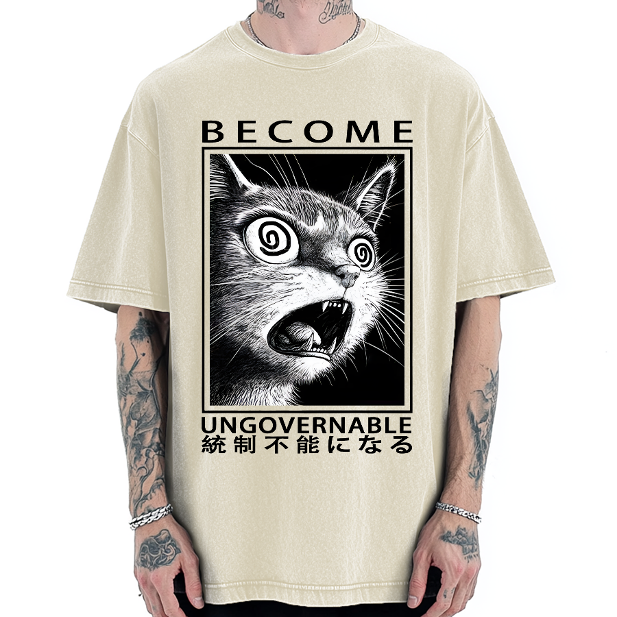 Become Ungovernable Japanese Vintage Washed T-shirt