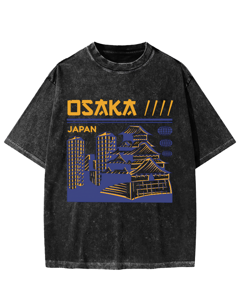 Osaka Japan Vintage Washed T-shirt