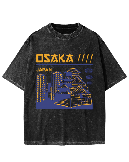 Osaka Japan Vintage Washed T-shirt