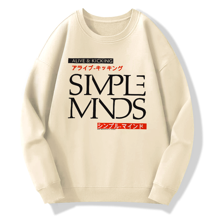 Simple Minds - Alive and Kicking Cotton Pullover Sweatshirt