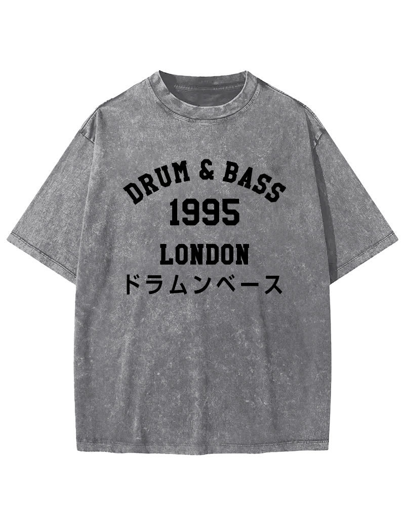 Drum & Bass 1995Vintage Washed T-shirt