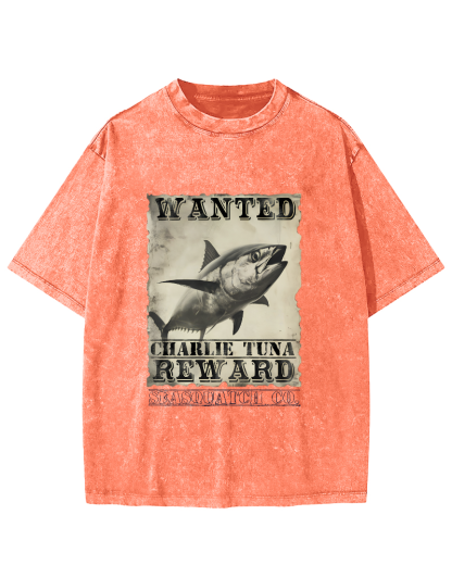 Japanese Tuna Leisure Vintage Distressed T-shirt-Zazasy