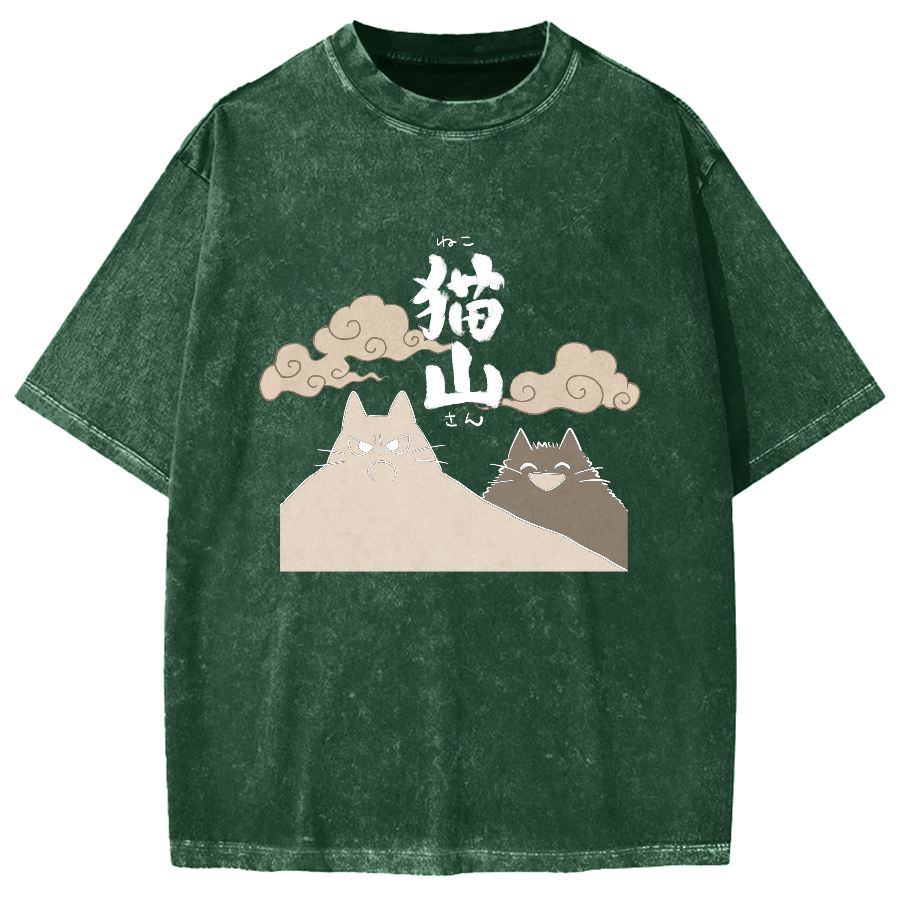 Cat Mountain Vintage Washed T-shirt