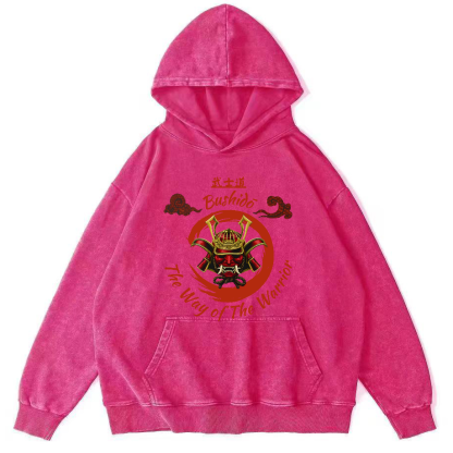 Samurai Spirit Vintage Distressed Hoodie-Zazasy